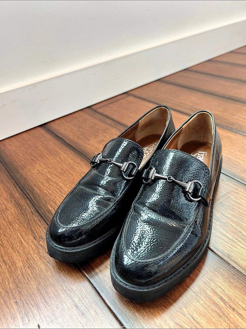 Franco Sarto Colette Bit Loafer Patent Flats Black